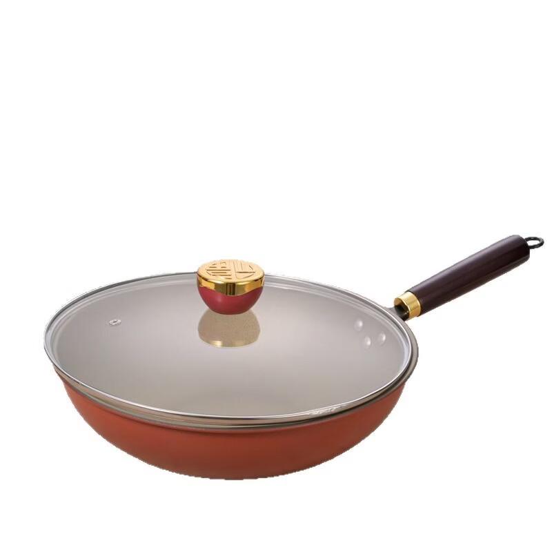 ZISIZ Titanium Ceramic Non-stick Wok