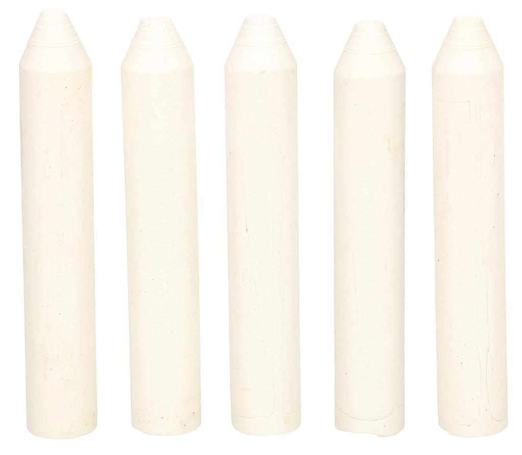 Industrial-technical Chalk, Indelible, 5 Pieces, White
