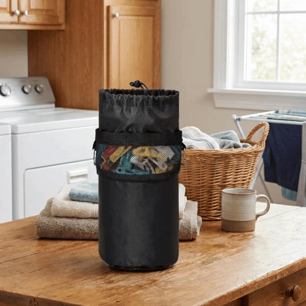 Oxford Cloth Mesh Hanging Storage Bag Adjustable Cloth Drawstring Bag  Outdoor