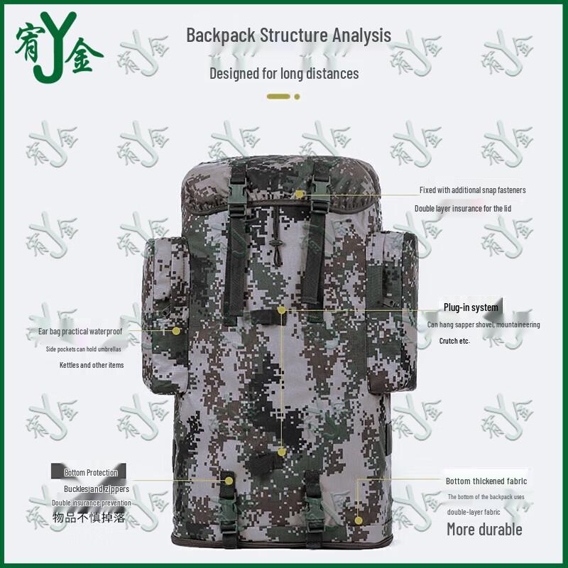 75L Camouflage Tactical Backpack