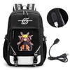 Großes Fassungsvermögen Anime Naruto Inspiriertes Rucksack für Teenager Schüler Tägliche Nutzung Laptop Reisetasche Urbaner Stil