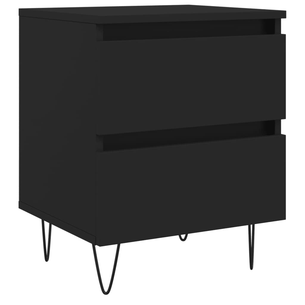 Nightstand Black 40 x 35 x 50 cm Particleboard