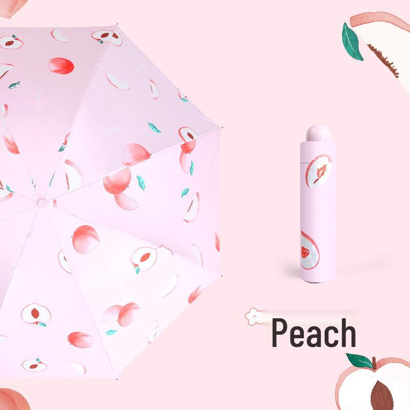 

Автоматический складной зонт с фруктовым дизайном - Защита от УФ-лучей, Двойного назначения для солнца и дождя