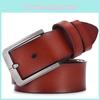 Classic Vintage Pin Buckle Genuine Leather Belt For Men Business Casual Simple European American Style