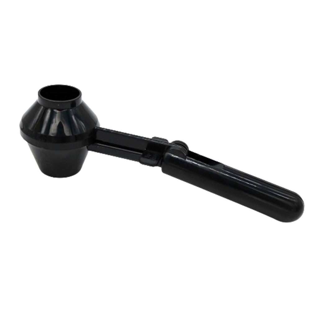 Kaffeelöffel aus Kunststoff, 19 x 5,3 x 5,6 cm, 1 Stück, integrierter Trichter