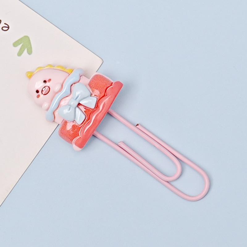 Creative Animal-Shaped Colorful Metal Paper Clip Bookmarks for Students and Office Use