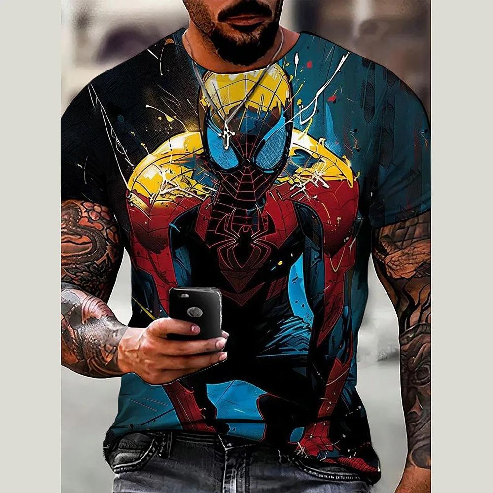 Disney 2025 3D Printed Summer New Men's T-shirt Casual Venom T-shirt Men's Short Sleeved T-shirt Men's Clothing