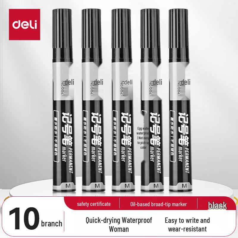 Deli Oil-Based Broad-Tip Marker Pen