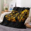 1PC Wu-Tang Clan Print Flannel Blanket, High quality All Seasons, Home Decor, Warmth and Comfort, Perfect for Christmas Gifts