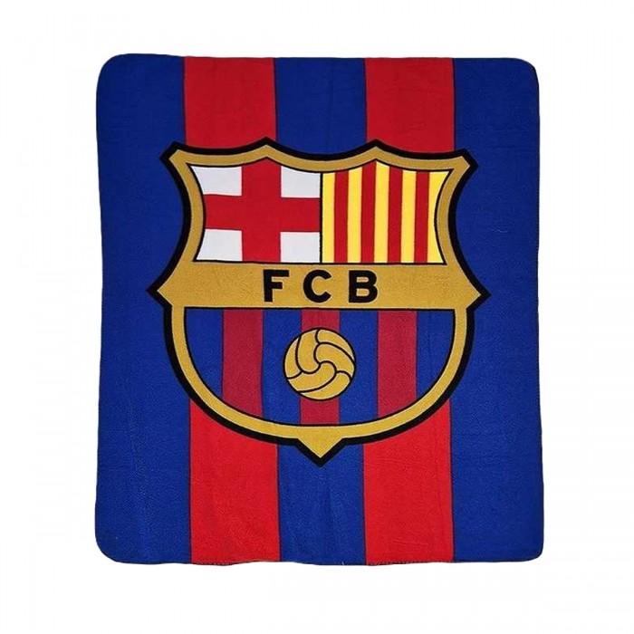 FC Barcelona Fleece Stripe Blanket