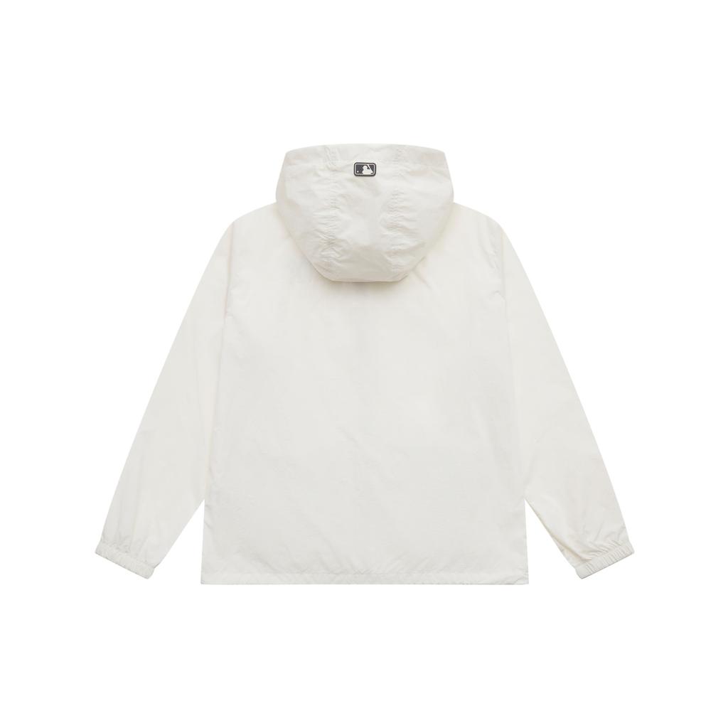 New MLB New York Yankees Basic Collection SS25 Windproof Jacket Unisex Ivory 3AWJB0453-50IVS