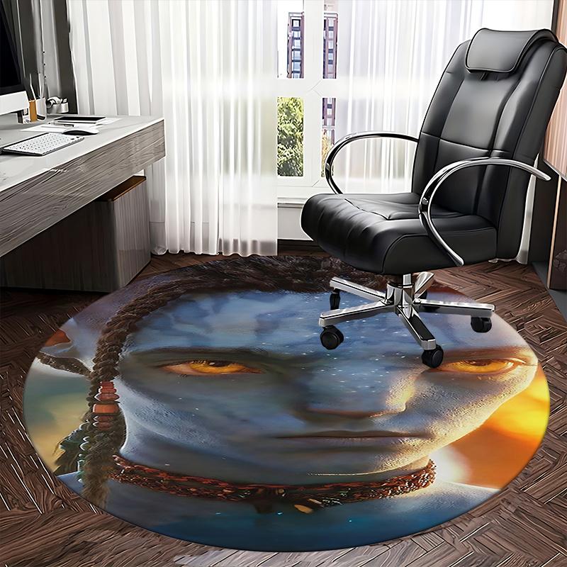 Avatar-Inspired Chair Mat - Round Carpet for Home Decor, Office Use, Living Room, Bedroom, Gift Idea0223b