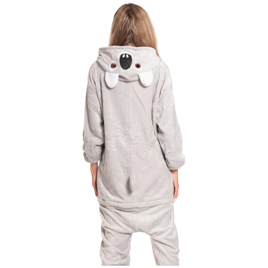 Piżama damska kombinezon kigurumi kostium szary onesie koala 145-155 cm s