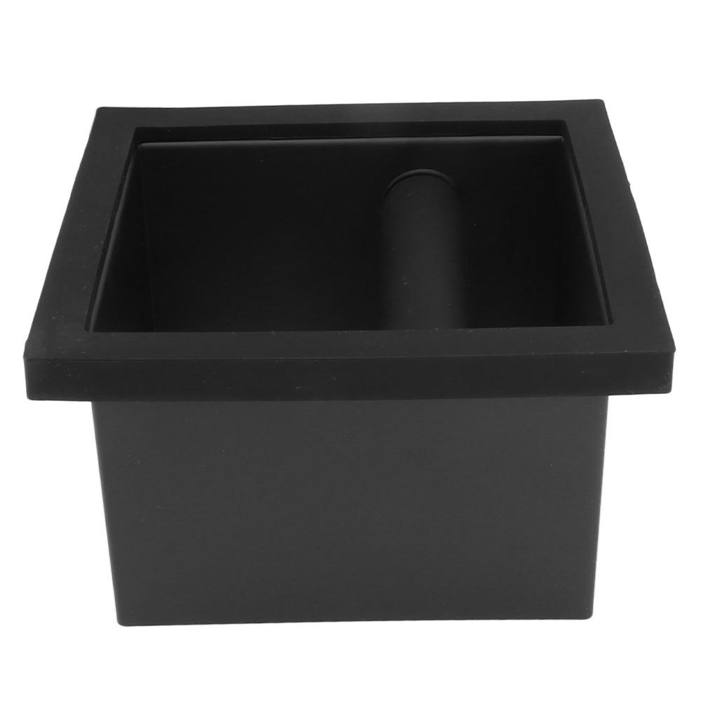 Black Rubber Coffee Knock Box Bottomless Bottomless Knock Box  Commercial Coffee Shop