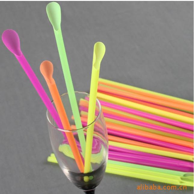 Cross-Border Hot-Selling Disposable Spoon-Straw for Smoothies