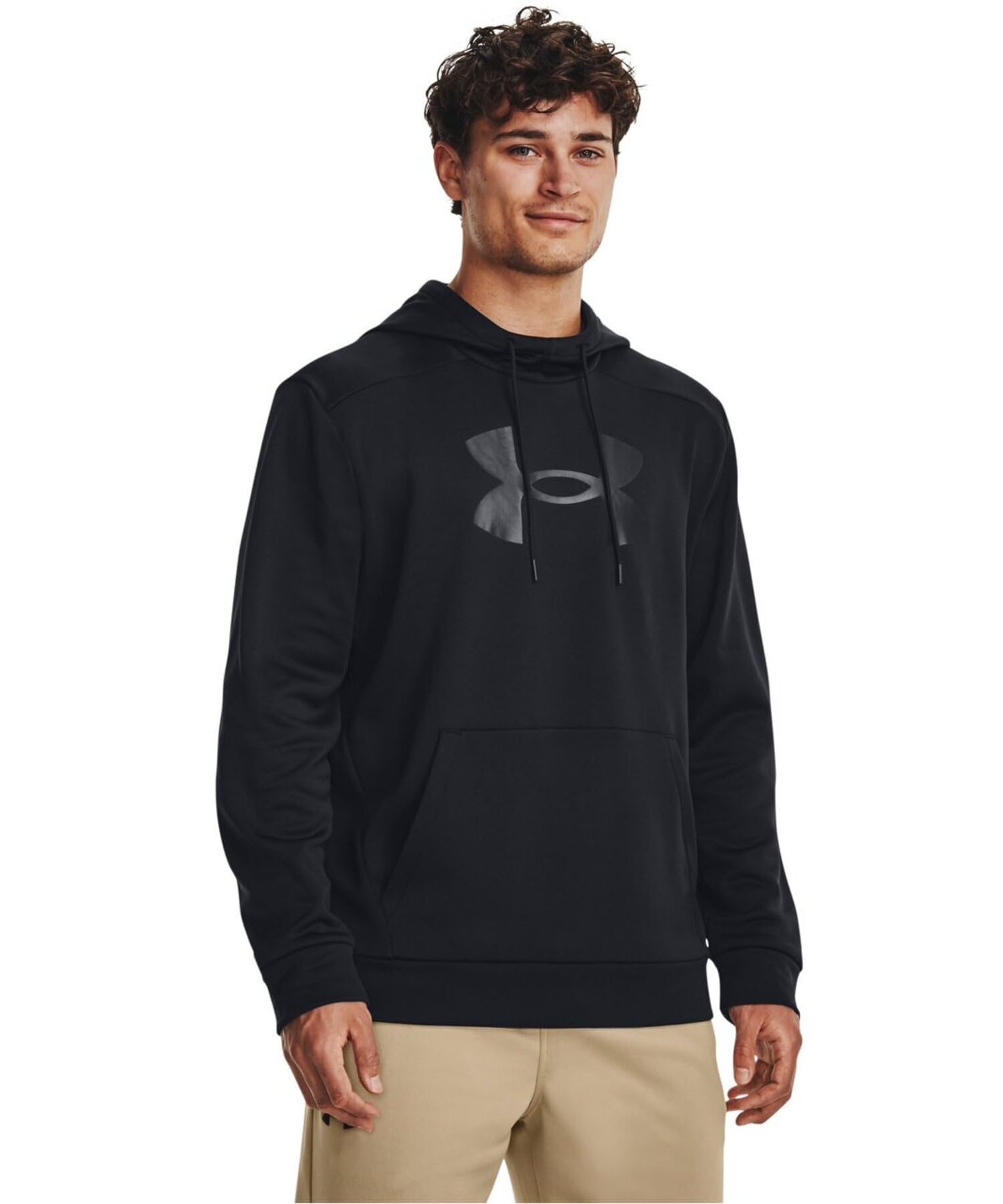 

UA Armor Fleece Большой Логотип HD Черный Черный SM чёрный