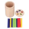 Wooden Learning Color Shape Sorting Toy Fine Motor Skills Puzzle Toy Sensory Matching Game with Draw