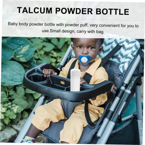 Vaguelly Powder Puff Box, Toddler Powder Storage Bottle, Talcum Powder Puff, Body Powder Holder, Travel Compact Design, Loose Powder Container, Colors