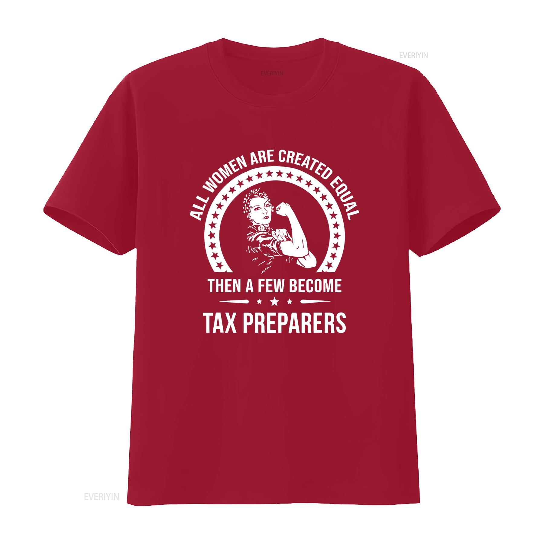 

Tax Preparer T Shirt for Women long or short sleeves vintage Washed homme designer clothes Stretched Breathable Unisex S