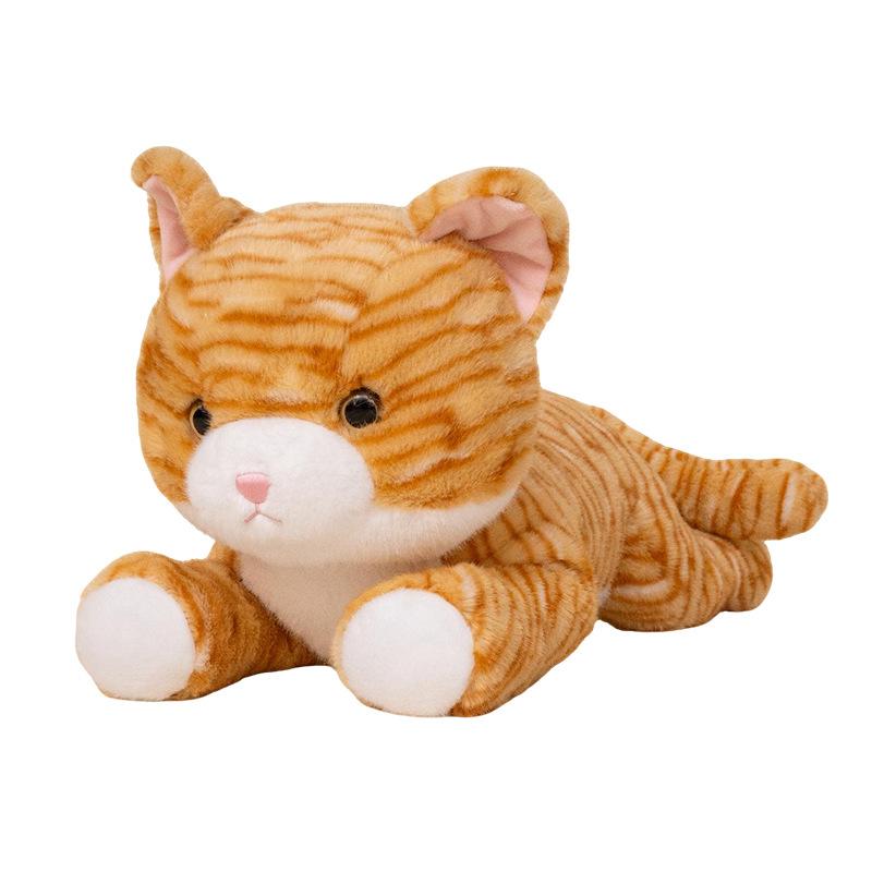 Cute Simulation Three-Flower Cat Doll Plush Toy Small Flower Cat Kitten Doll Children'S Company Soothing Cloth