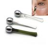 Eye Massage Roller Eye Cream Stick Applicator Cosmetic Spatula Anti Wrinkle Dark Circles Facial Spoon Gold Alloy Face Massager