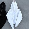 Unisex Hooded Zip-Up Sweatshirt Oversized Streetwear Pullover Men Women Teens Casual Hip Hop Style