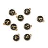 10Pcs Metal Enamel English Letters Charms Pendant For DIY Jewelry Making Necklace Bracelet Accessories