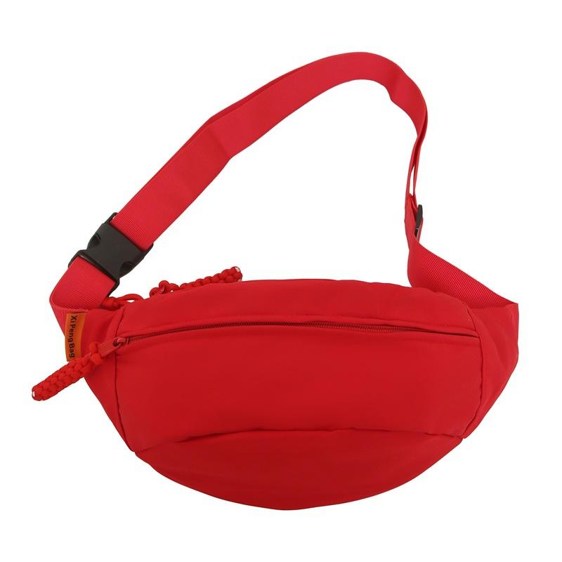 

Super fire breast bag summer new Korean version sports fashion foreign style zipper women s fanny pack wide shoulder strap small bag messenger bag красный