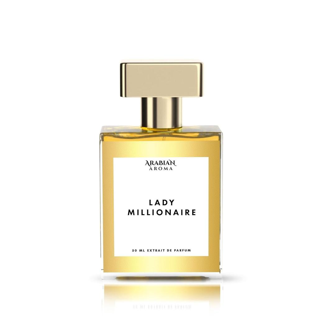 Aroma Árabe Lady Millionaire Perfume Para Mujeres | Fragancia Floral Frutal de Larga Duración