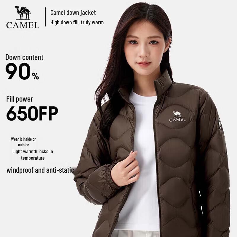 CAMEL Women s Lightweight 90% Down Jacket M