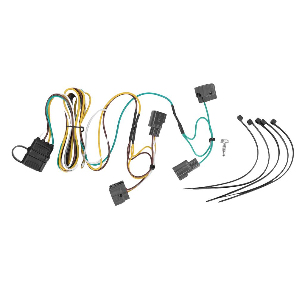 4 Pin Trailer Wiring Harness 55363 Vehicle Side 4 Way Towing Hitch Wiring Replacement for Wrangler TJ 1998 2006