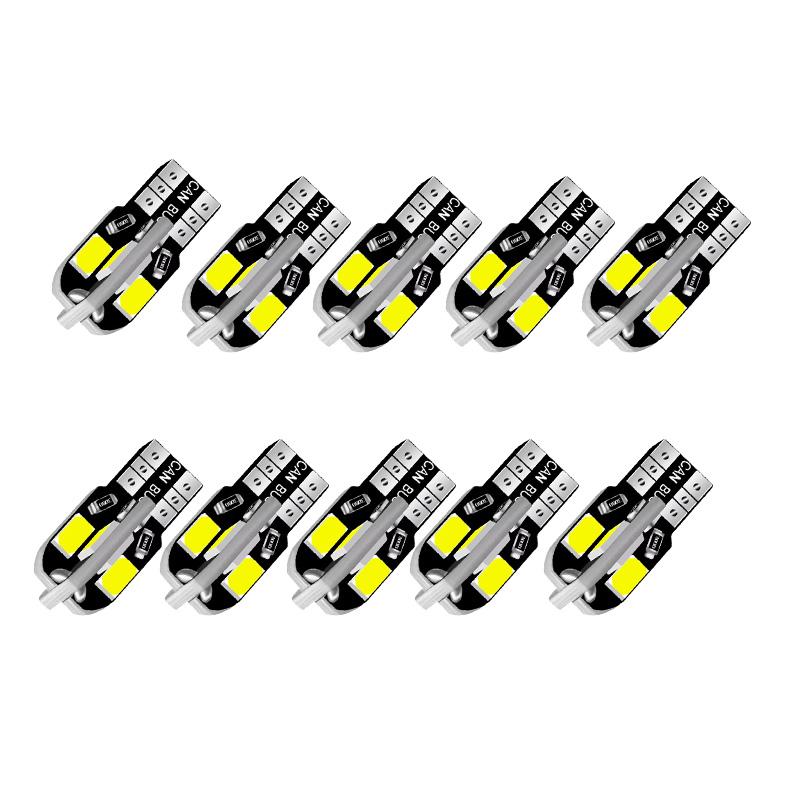 10pcs W5W Led T10 168 194 Signal Lamp Canbus 4014 26SMD For Car Interior Map Dome Lights Parking Position Lights White 6000K
