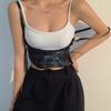 Body Skirt Decorations Elastic Waist Strap PU Leather Cummerbund Lolita Belts Extra Wide Waistband
