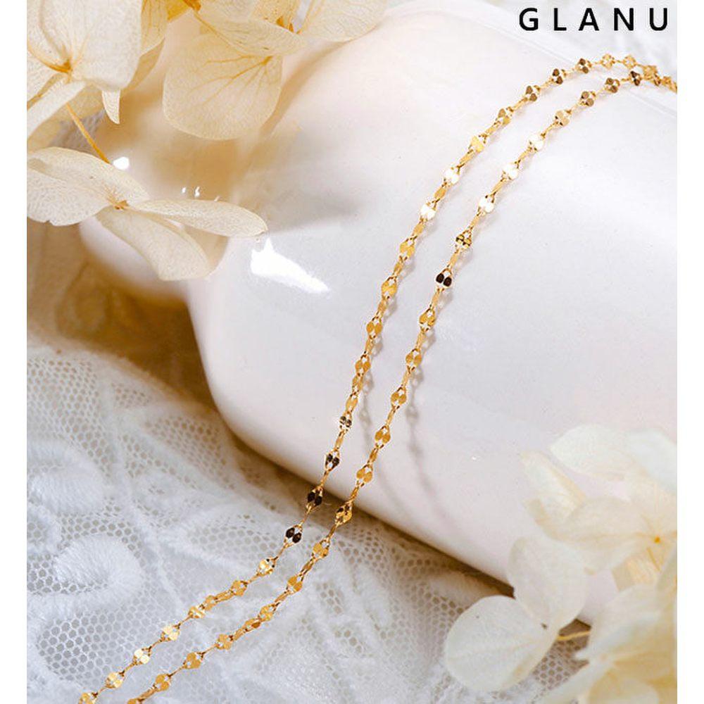 Granu 18K Mini Shine Two-Line Bracelet Yg
