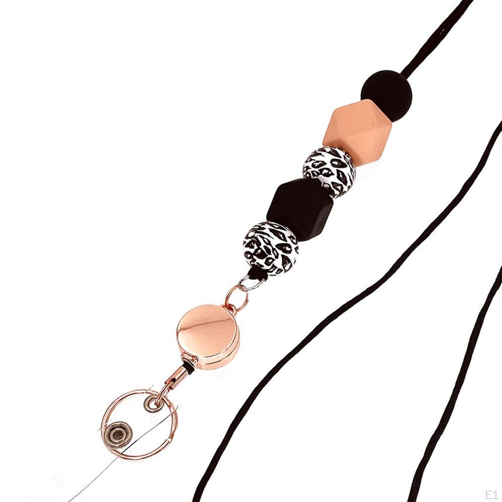 Retractable Lanyards ID Holders Dustproof for Women Girls Men Employees