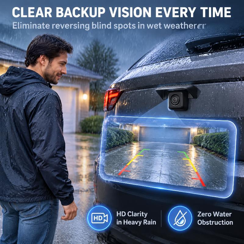 ABS Rear Camera Rain Shade for RAV4 2026 to 2031 Waterproof Anti-dust Camera Cover for Parking & Driving