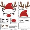 Festive Christmas Door Decorations Featuring Adorable Reindeer And Snowman Felt Window Stickers For Home Holiday Cheer