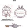 Male Chastity Lock Small 304 Stainless Steel Cock Cage