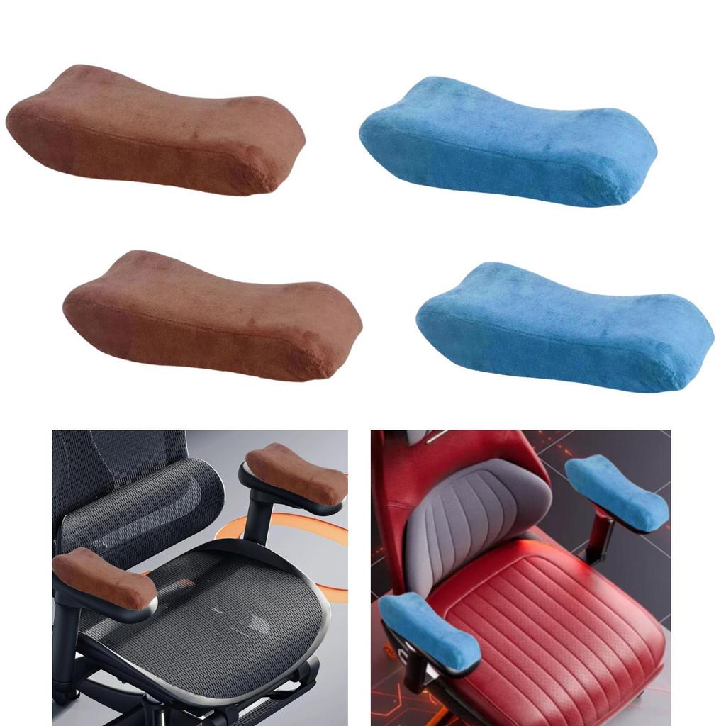 2 Pezzi Cuscinetti Ergonomici per Braccioli Cuscini per Braccioli Cuscinetti per Braccia Rimovibili Cuscinetti Lavabili per Braccioli Cuscini di Supporto per Gomiti per Sedia da Scrivania