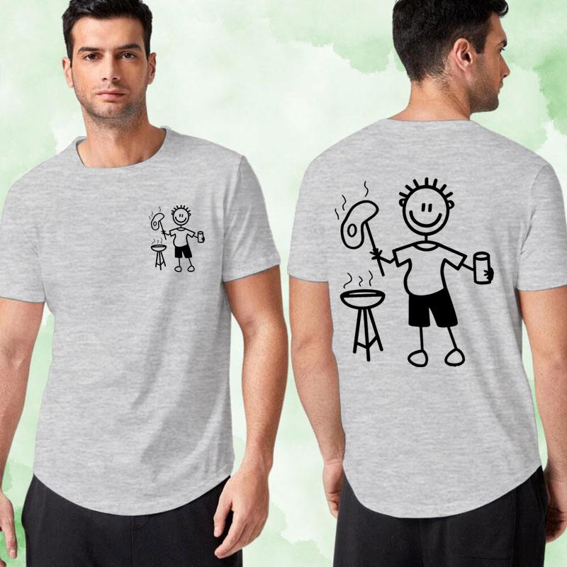 Funny Bbq Shirt For Unisex Harajuku Fashion Streetwear Tshirts Grilling Graphic Tee Cotton Crew Neck Short Sleeve Unisex Clothing