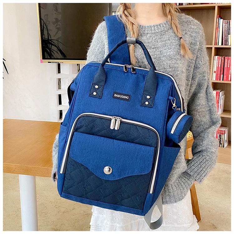 New waterproof mommy bag, large-capacity backpack, lightweight travel backpack, customizable with printing