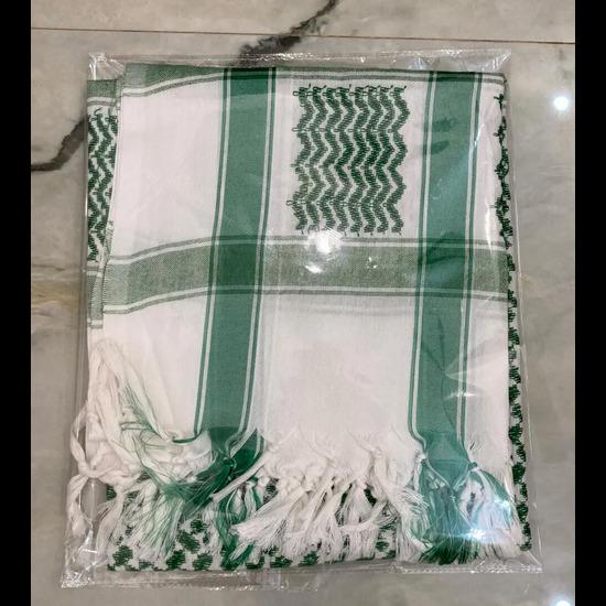 

Хлопковый куфия Шемаг Оригинальный индийский арабский шарф Куфия Зеленый Палестина