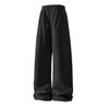 2026 Hong Kong Style Men's Wide-Leg Casual Pants - Trendy Straight-Leg, Loose Fit for Spring and Autumn