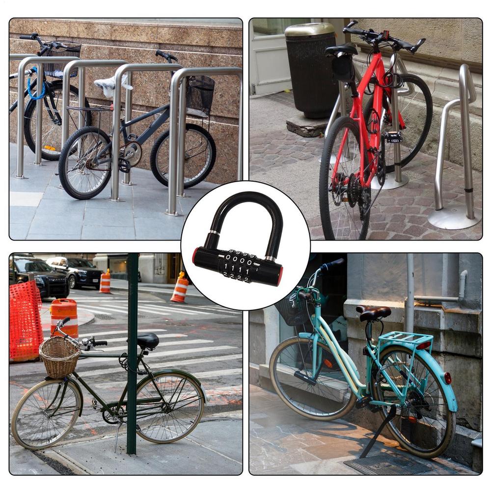 Lock For Bike Padlock With Code Waterproof Padlock Anti-Theft Bike Locker For Backpack Men Women Travel Outdoor Motorcycle