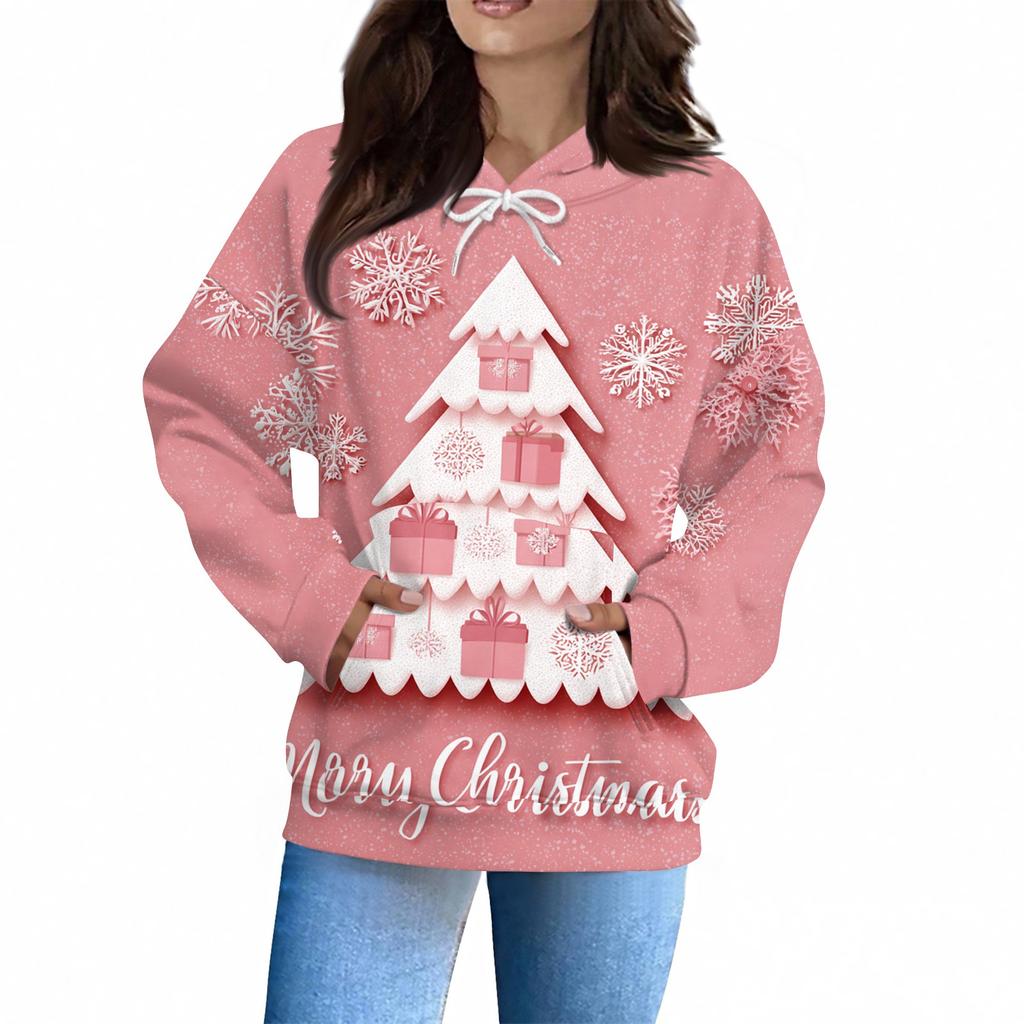 Women's Fashion Daily Casual Hoodie Long Sleeve Printed Top
