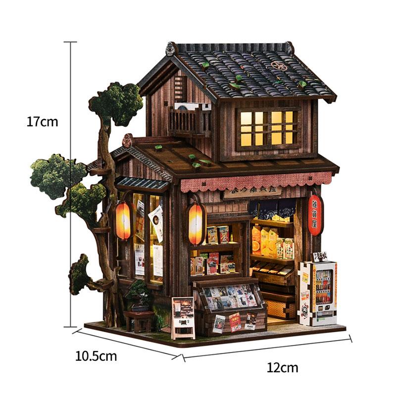 DIY Book Nook Kit - 3D Wooden Puzzle Dollhouse Building Model Toy Creative Christmas & Black Friday Gift Miniature Desktop Decor