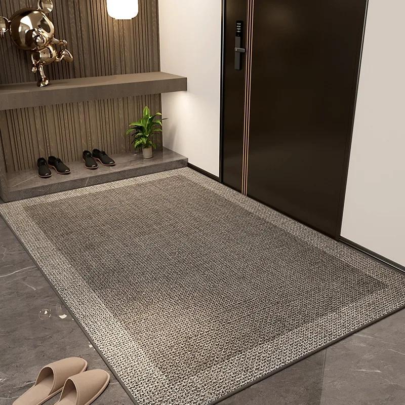 Entrance Door Mat Rectangular Doormat Hall Living Room Carpet Modern Rug Home Decoration Non-slip Floor Mats