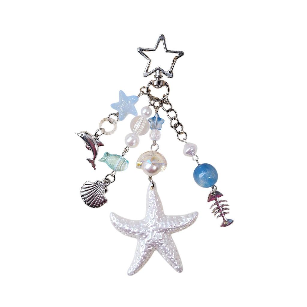 Starfish Keychain Ocean Series: Bag & Car Pendant