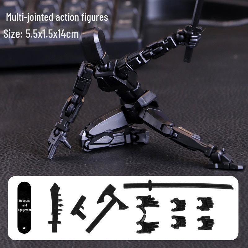 Lucky 13-Joint Action Figure: Trendy 3D Decompression Toy & Ornament.