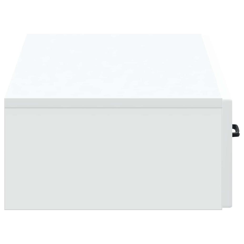Wall Mounted Side Table White 87.5 x 34.5 x 17 cm